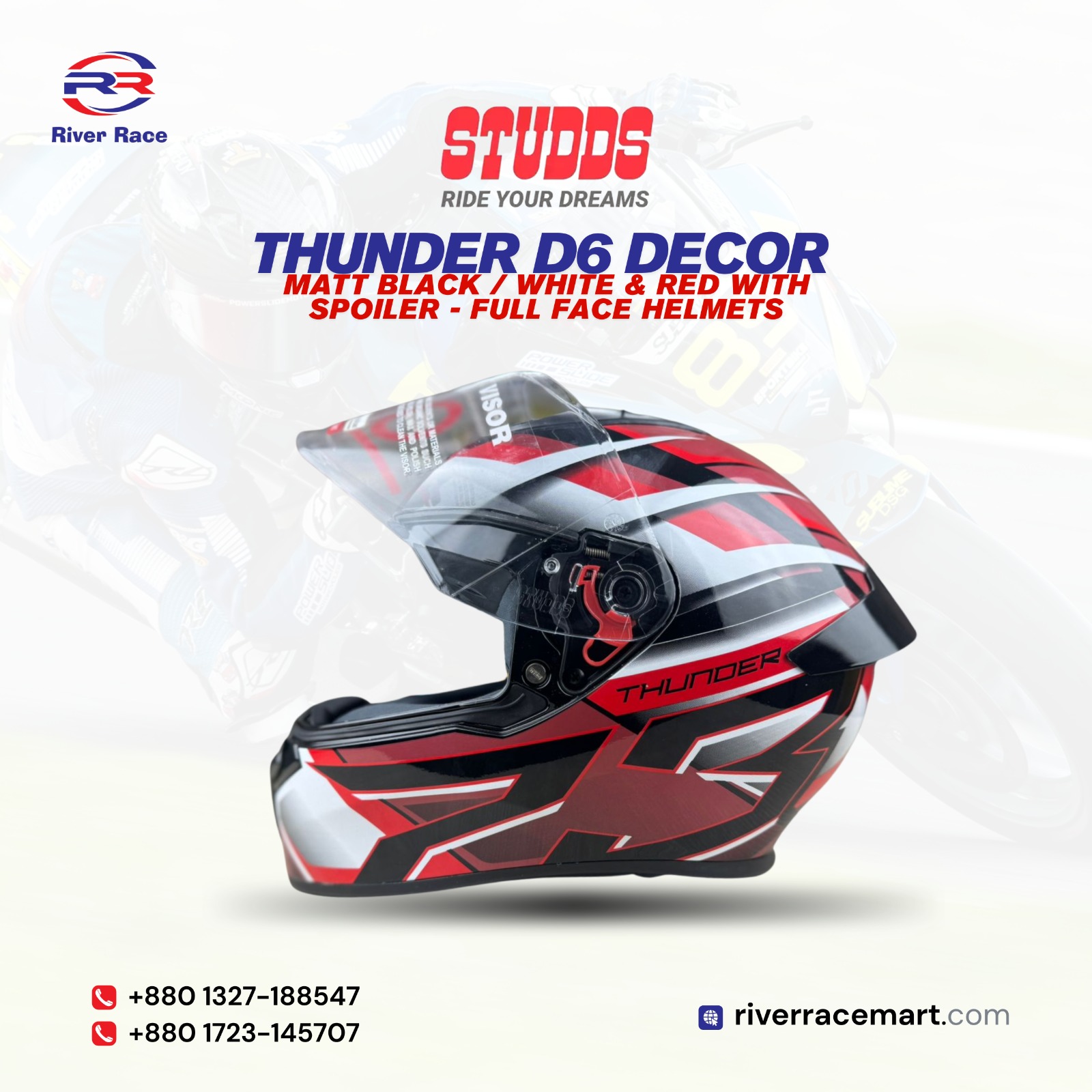 Studds Thunder Helmet